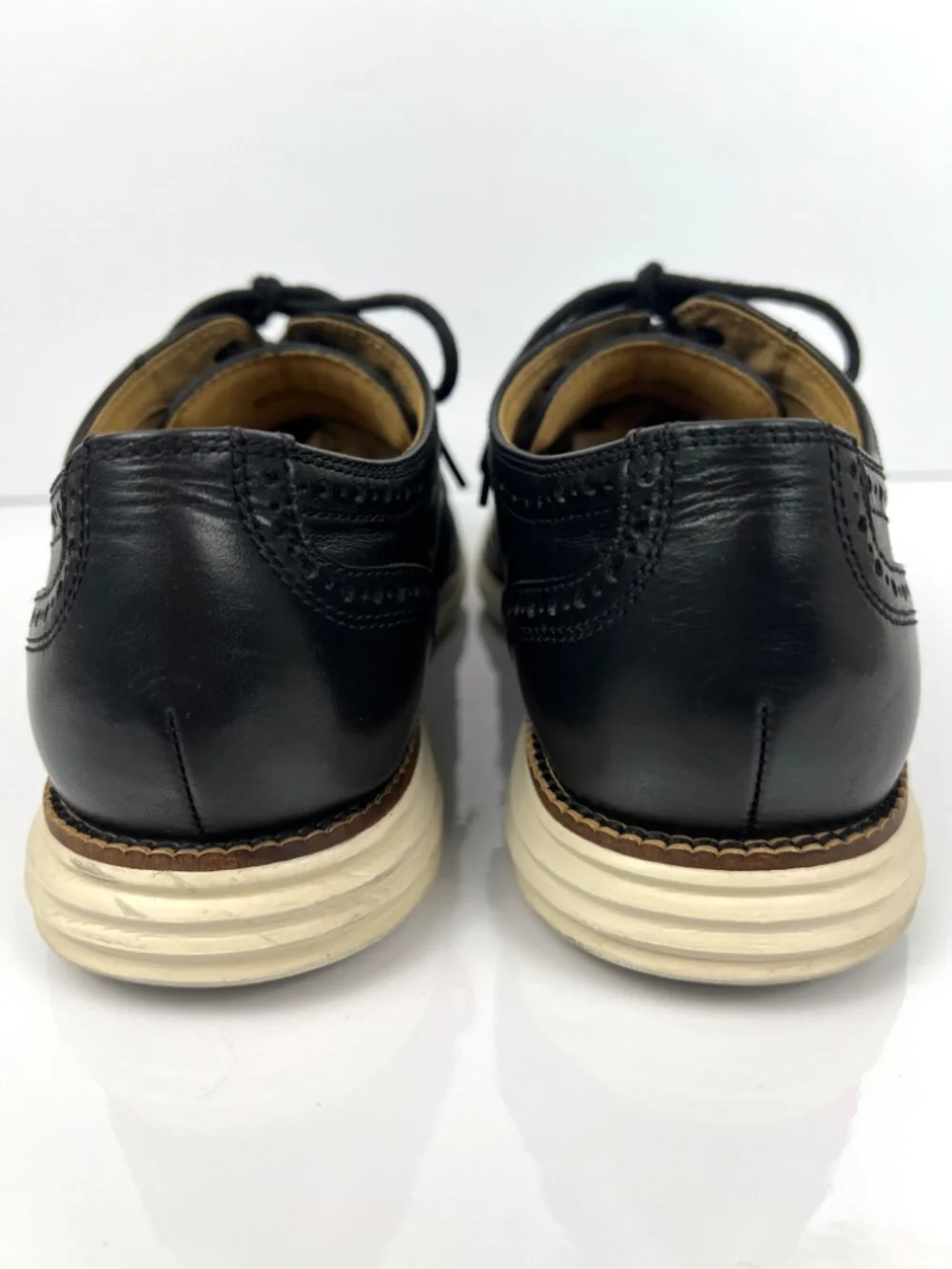 Cole Haan Zero Grand Wingtip Oxford Shoes Men’s 10.5 Black Leather Brogue Comfy